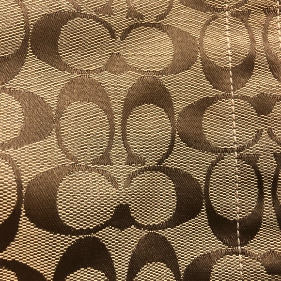 Coach Hobo Shoulder Handbag in Signature Coach Brown w/ Silver Accents - Picture 4 of 11